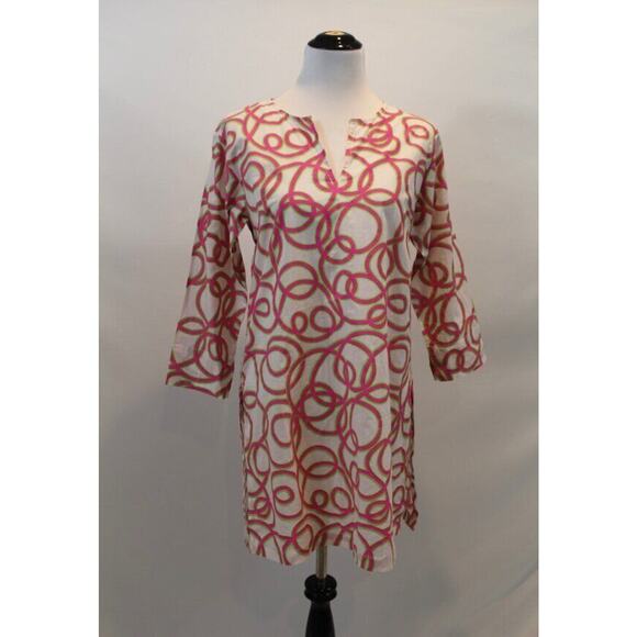 GRETCHEN SCOTT Sz S Small Mommy & Me Tunic String Thing Pink Green NWT - Picture 5 of 8